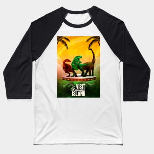 Dinosaur Island  Board Game Graphic - Tabletop Gaming Baseball T-Shirt